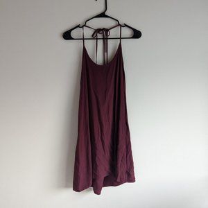 Red Spaghetti Strap Shift Style Dress